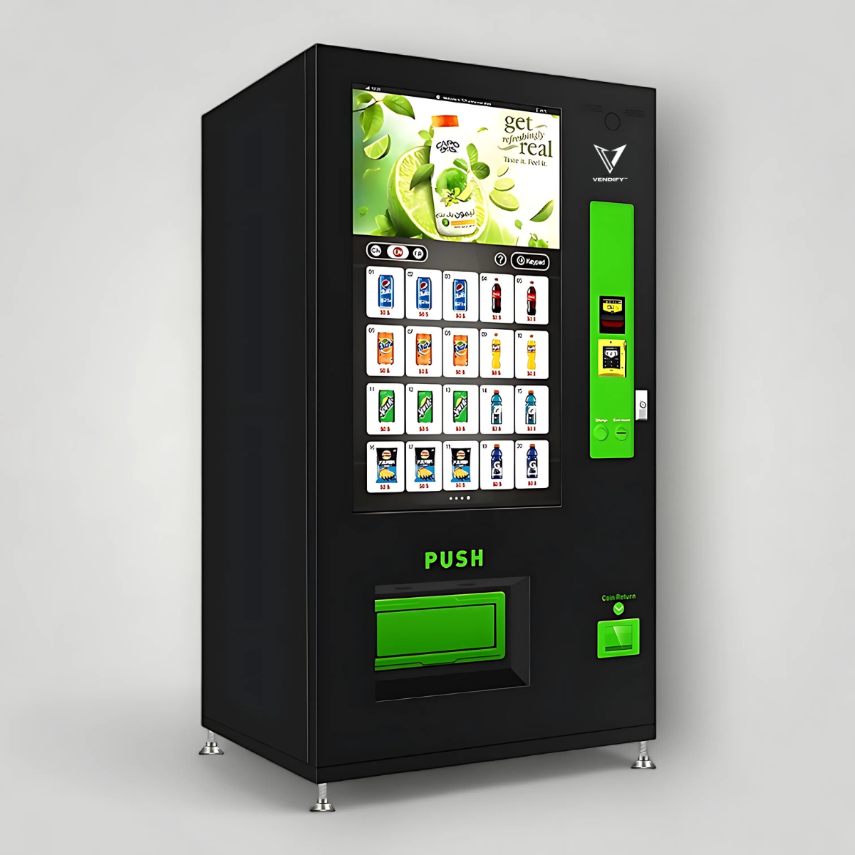 Mach 3.0 - Touch Screen Vending Machine - Snack & Drink Combo