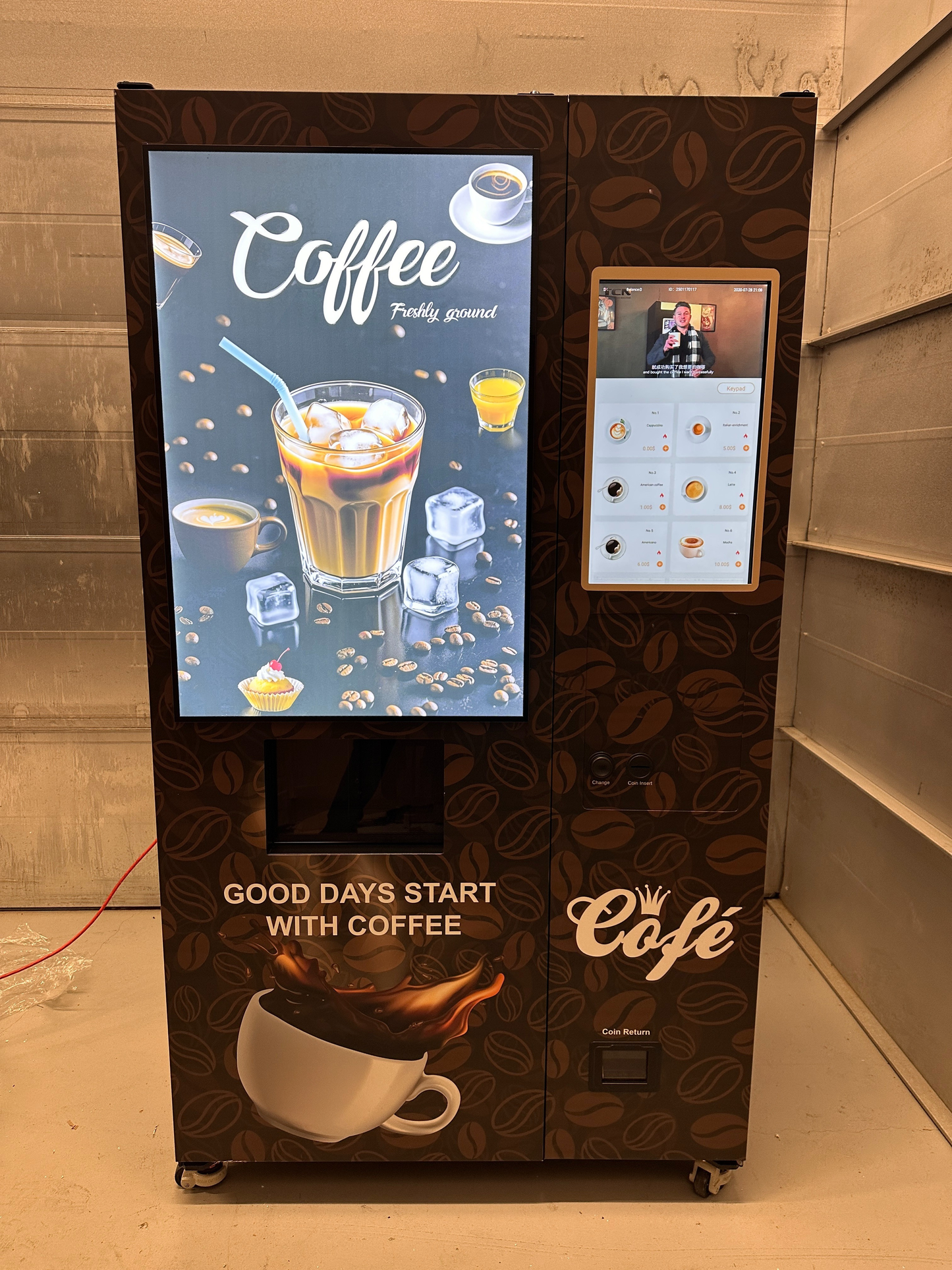 Mach 8.0 - Touch Screen Coffee Vending Machine
